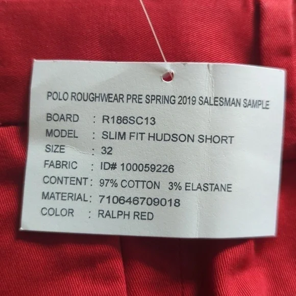 Polo Ralph Lauren men's #32 red shorts. - Picture 3 of 8